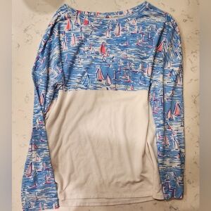 Lilly Pulitzer Boatylicious Finn Long sleeve tee